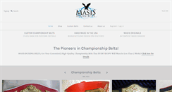 Desktop Screenshot of masisboxingbelts.com