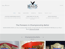 Tablet Screenshot of masisboxingbelts.com